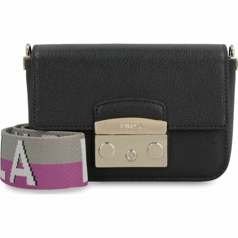 【義大利直送】全新品 Metropolis 皮革迷你斜挎包-0