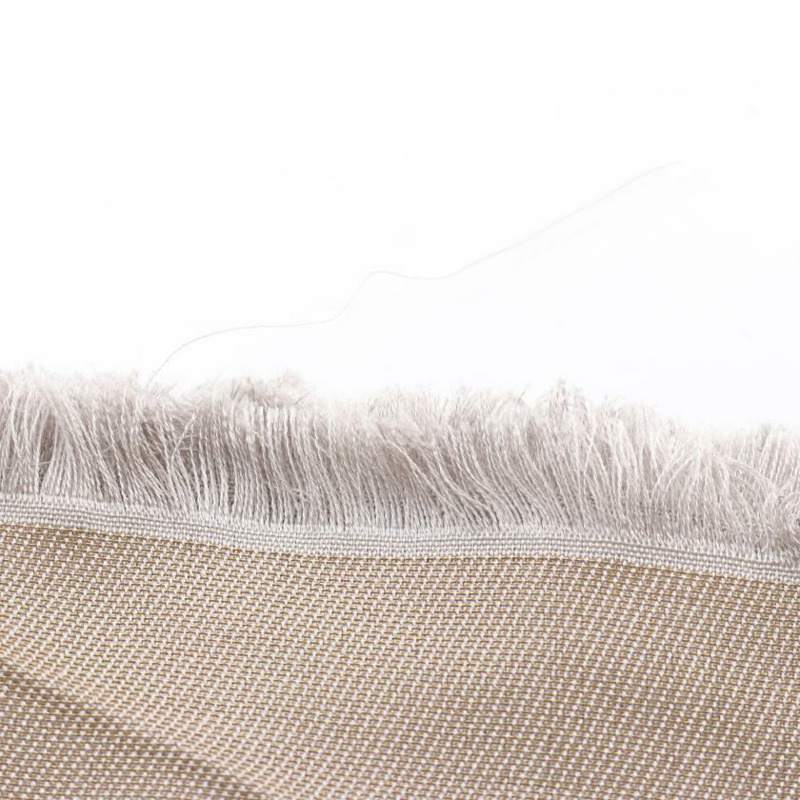 【日本直送】 中古LOUIS VUITTON 9成新 老花圍巾 絲 羊毛 金色 灰色-8