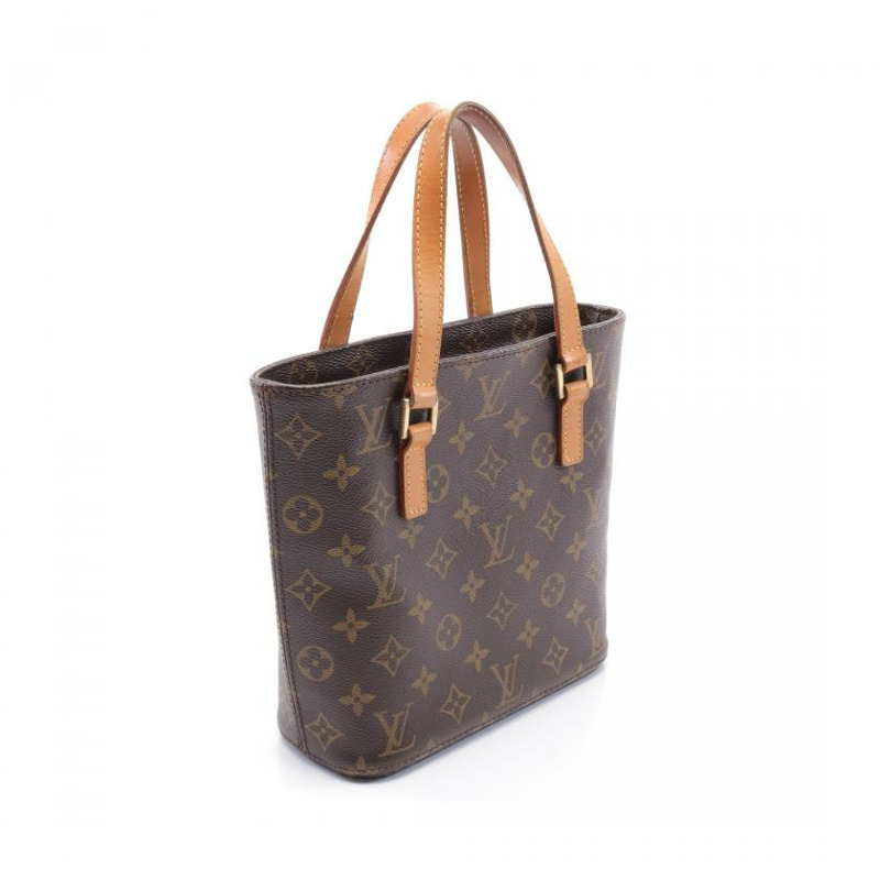 【日本直送】 中古LOUIS VUITTON 9成新 VAVIN PM 老花手提包 PVC 真皮 棕色-1