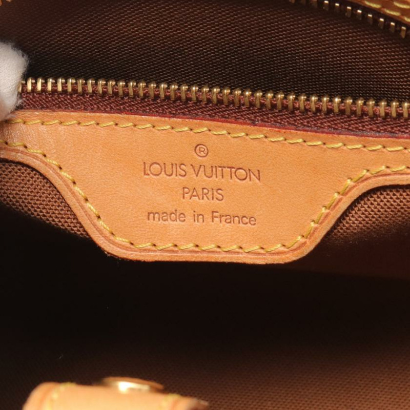 【日本直送】 中古LOUIS VUITTON 9成新 VAVIN PM 老花手提包 PVC 真皮 棕色-3