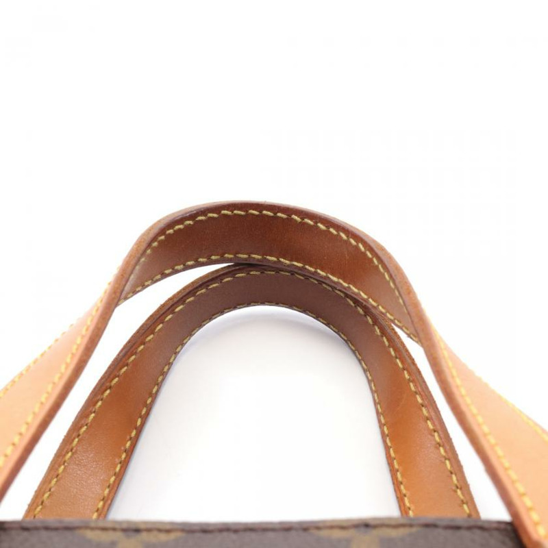 【日本直送】 中古LOUIS VUITTON 9成新 VAVIN PM 老花手提包 PVC 真皮 棕色-4