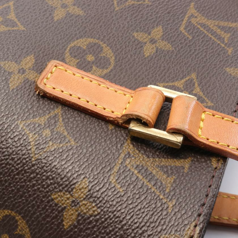 【日本直送】 中古LOUIS VUITTON 9成新 VAVIN PM 老花手提包 PVC 真皮 棕色-7