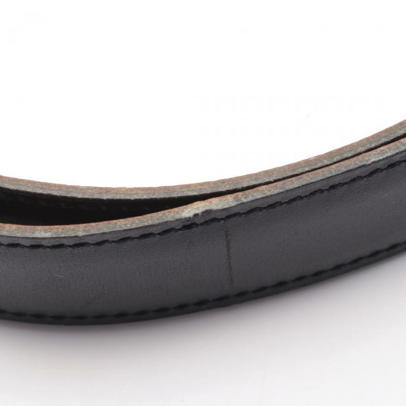 【日本直送】 中古HERMES 9成新 迷你constance H 腰帶 黑色 金色 拋光小公牛皮 小公牛皮 黑色 淺棕色 金色五金 正反兩用 □B刻印-7