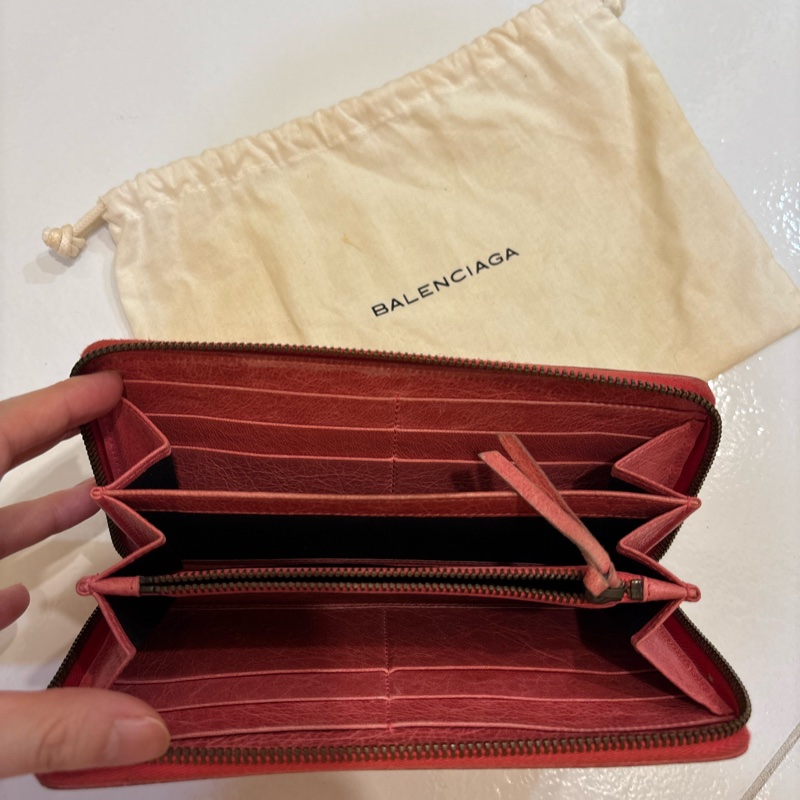 Balenciaga 乾燥玫瑰粉長夾-2
