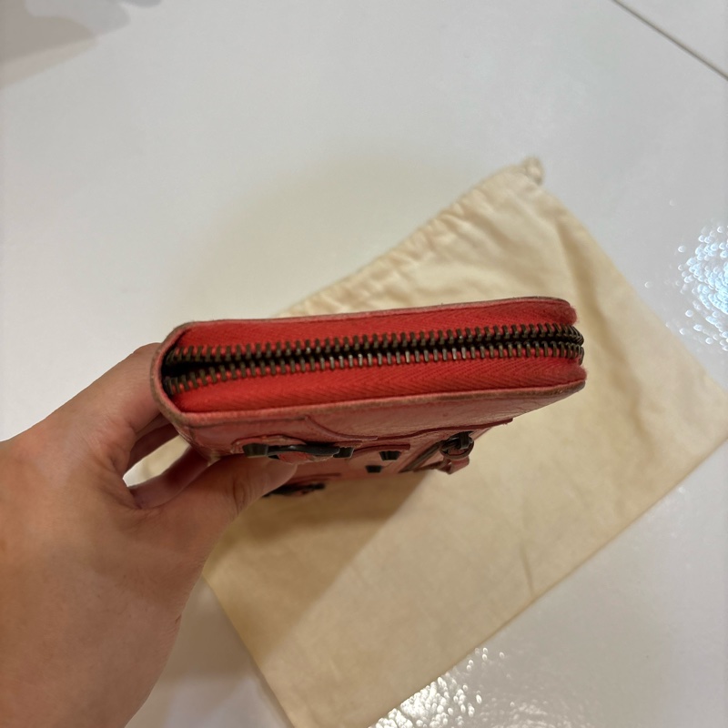 Balenciaga 乾燥玫瑰粉長夾-4