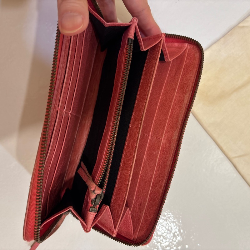 Balenciaga 乾燥玫瑰粉長夾-5