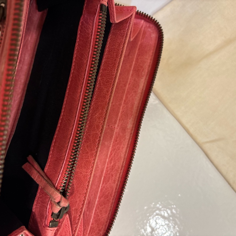 Balenciaga 乾燥玫瑰粉長夾-6