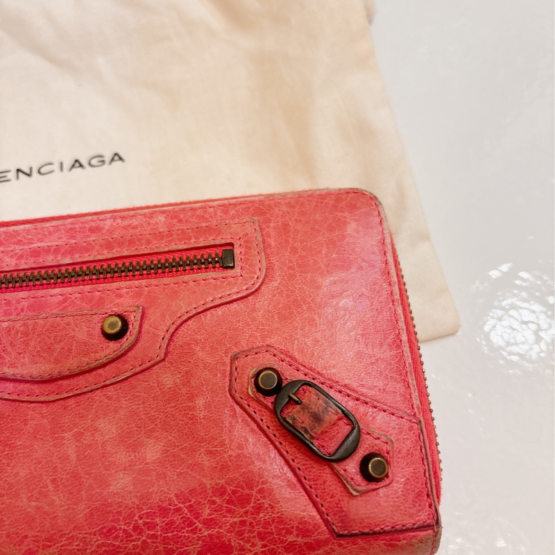 Balenciaga 乾燥玫瑰粉長夾-11