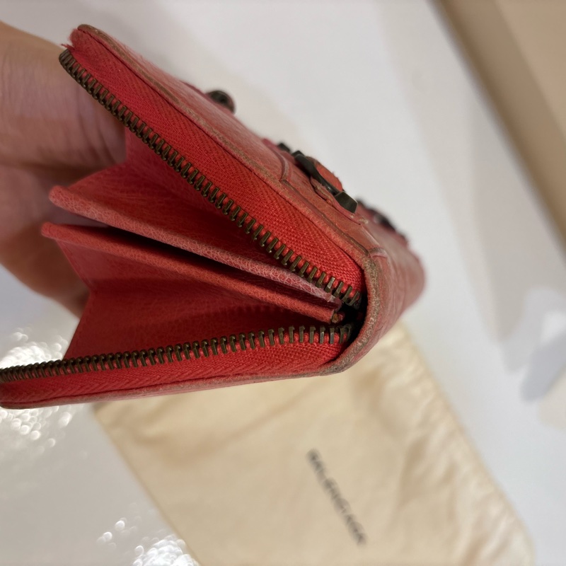 Balenciaga 乾燥玫瑰粉長夾-16