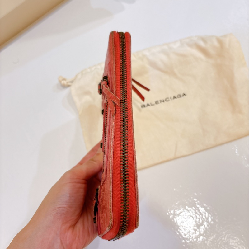 Balenciaga 乾燥玫瑰粉長夾-20