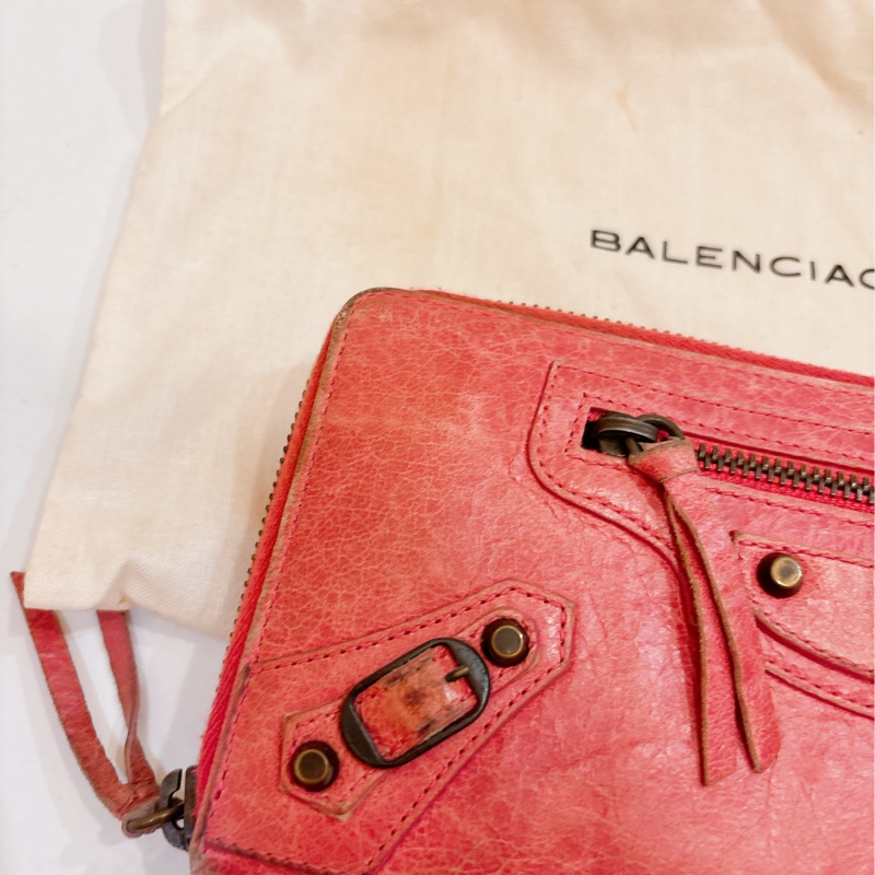 Balenciaga 乾燥玫瑰粉長夾-28