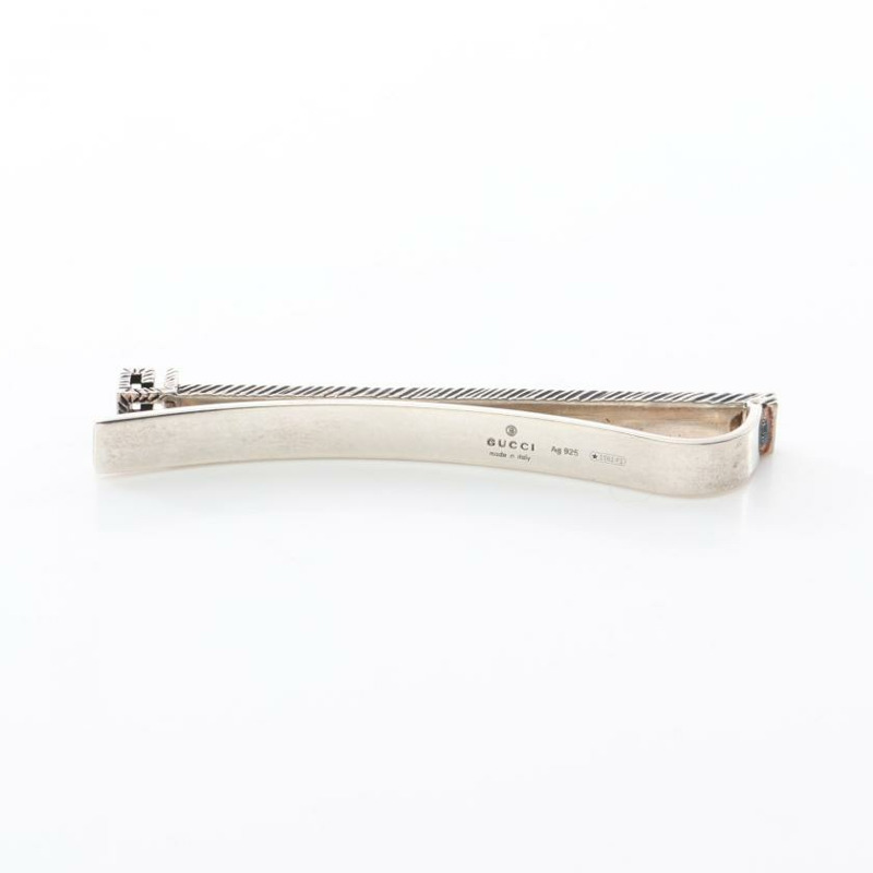 【日本直送】 中古GUCCI 9成新 SquareG 領帶夾 SV925 銀色-1