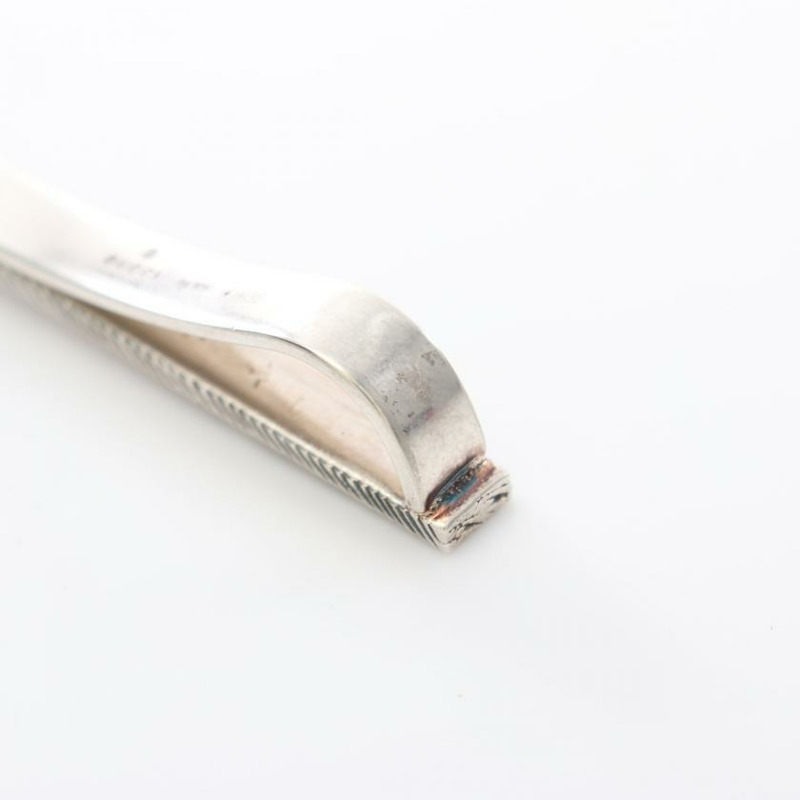 【日本直送】 中古GUCCI 9成新 SquareG 領帶夾 SV925 銀色-3