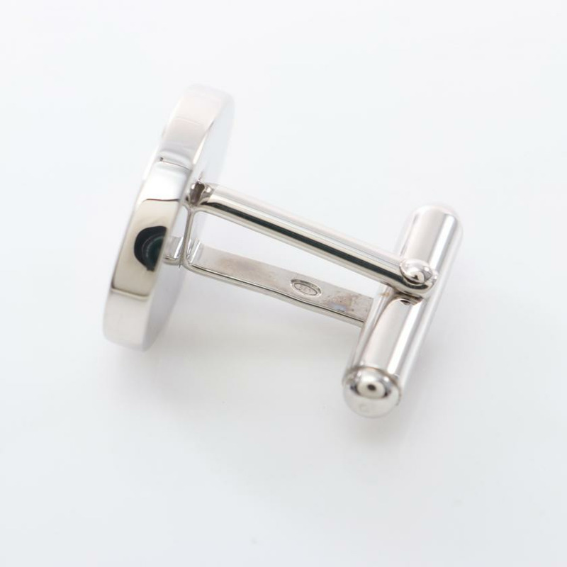 【日本直送】 中古PRADA 9成新 Logo Oval 袖扣 SV925 銀色-2