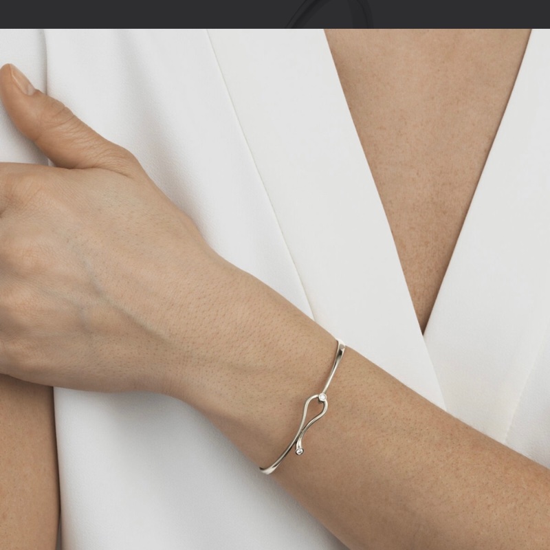 喬治傑生白金真鑽手環-0