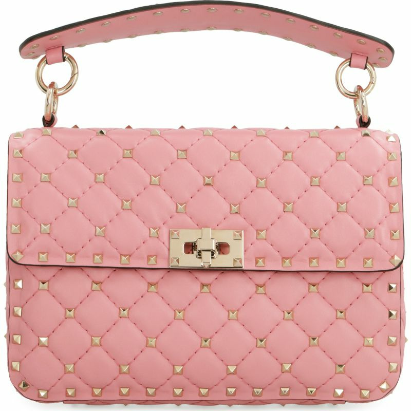 【義大利直送】全新品 Valentino Garavani - Rockstud Spike 皮革中號手袋-0