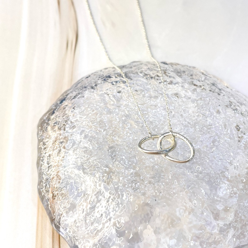 Tiffany & Co.雙環項鍊-0