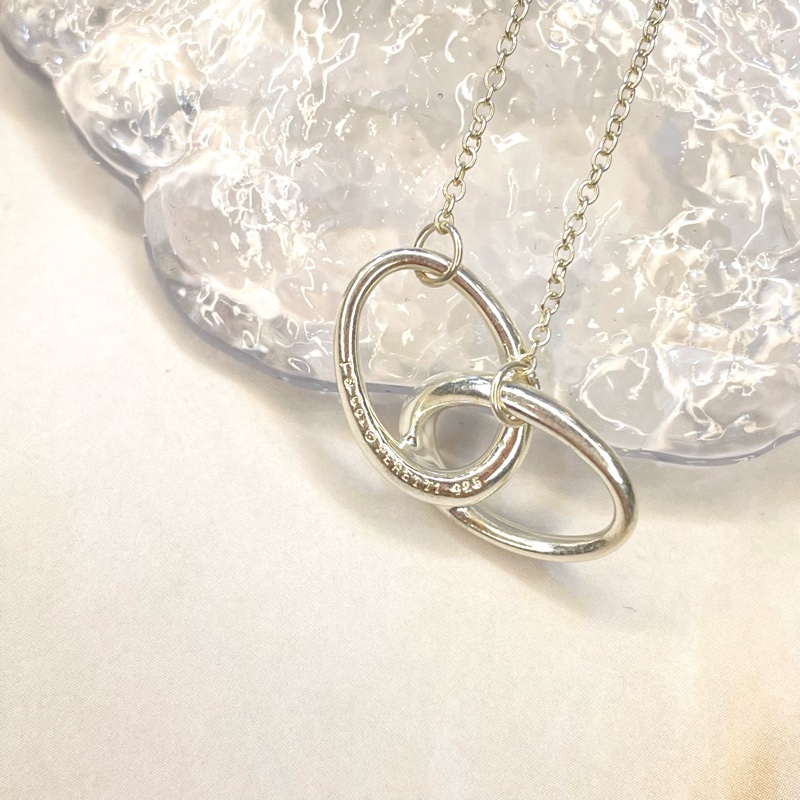 Tiffany & Co.雙環項鍊-4