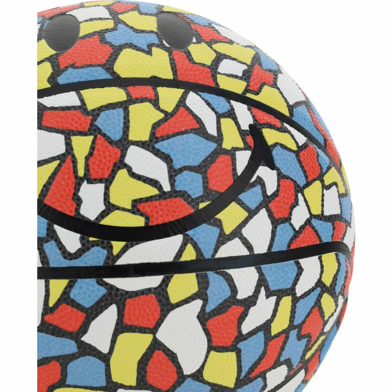【義大利直送】全新品 馬賽克笑臉籃球-2