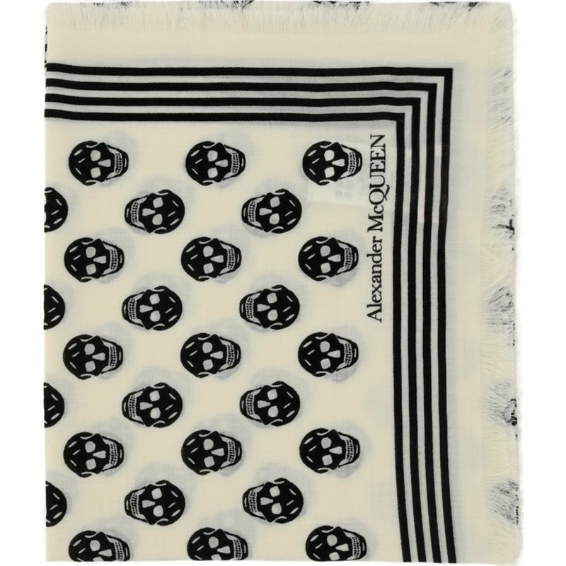 【義大利直送】全新品 骷髏圍巾-0