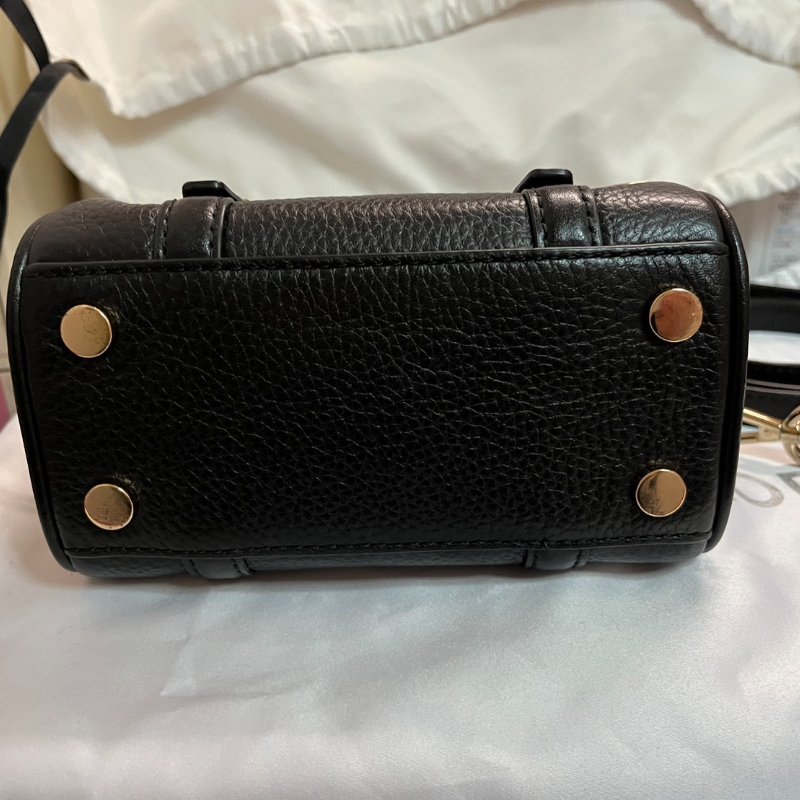 Michael Kors 黑色牛皮mini波士頓包-5