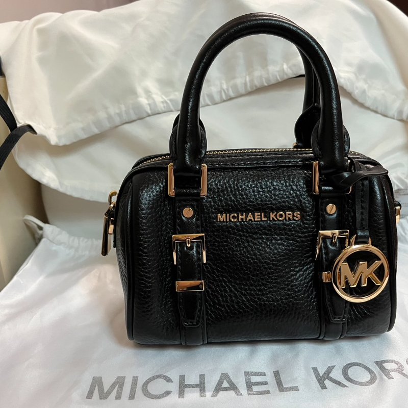 Michael Kors 黑色牛皮mini波士頓包-8