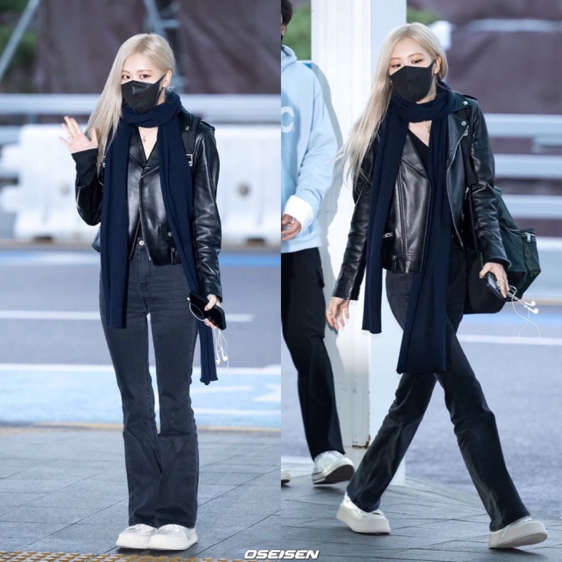 only品牌真皮女翻領夾克機車外套-8