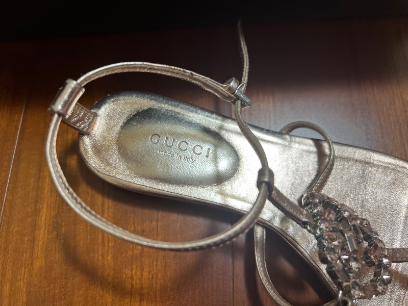 gucci 水鑽涼鞋 35.5號-7