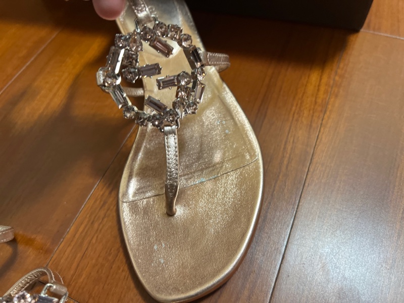 gucci 水鑽涼鞋 35.5號-8