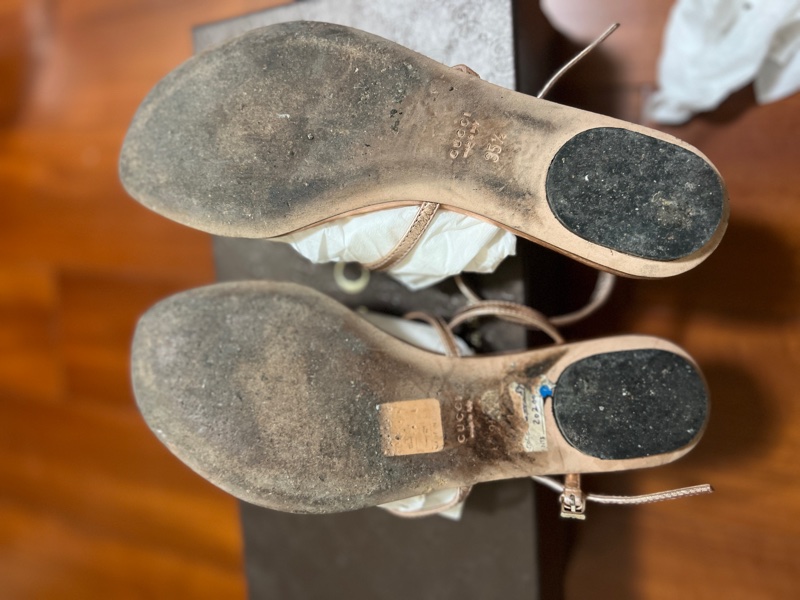 gucci 水鑽涼鞋 35.5號-9