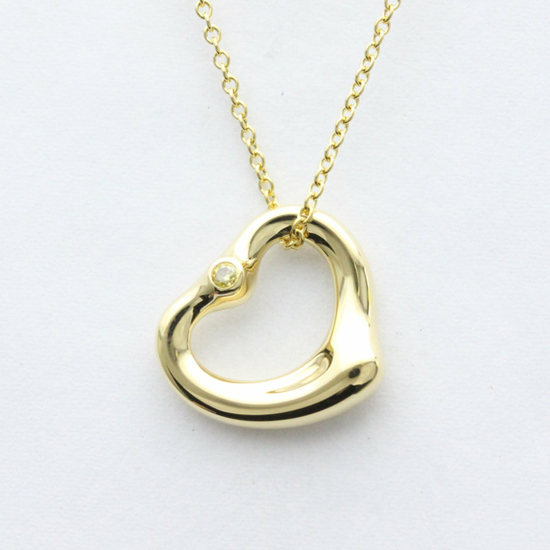 【日本直送】拋光蒂芙尼鏤空心形黃鑽 18K 黃金項鍊 BF556927-0