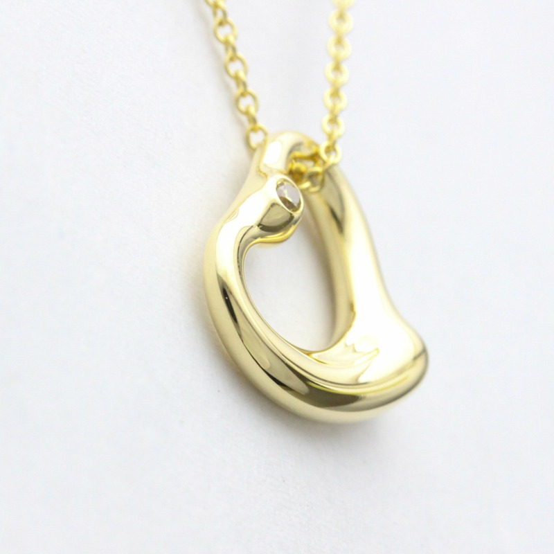 【日本直送】拋光蒂芙尼鏤空心形黃鑽 18K 黃金項鍊 BF556927-2