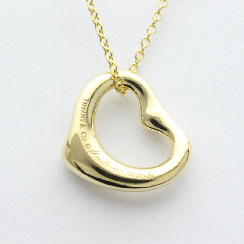 【日本直送】拋光蒂芙尼鏤空心形黃鑽 18K 黃金項鍊 BF556927-4