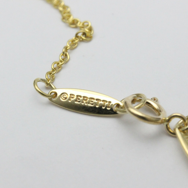 【日本直送】拋光蒂芙尼鏤空心形黃鑽 18K 黃金項鍊 BF556927-7