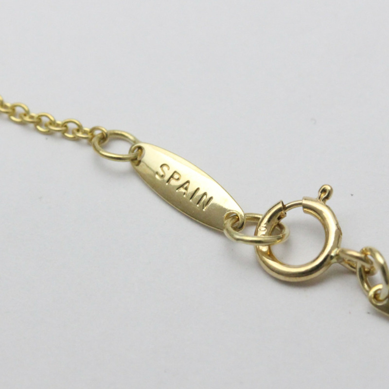 【日本直送】拋光蒂芙尼鏤空心形黃鑽 18K 黃金項鍊 BF556927-9