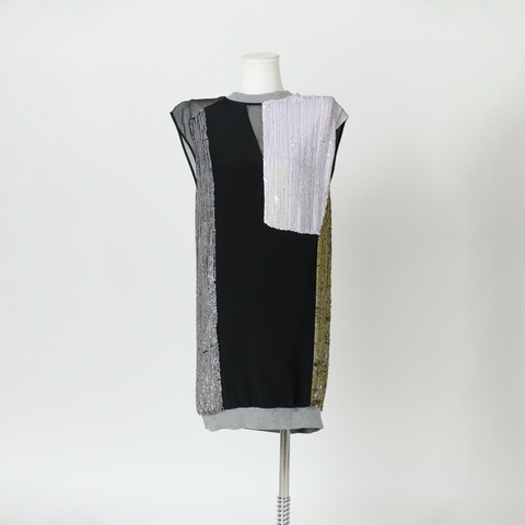 3.1 Phillip Lim 亮片拼接雪紡長上衣 0179083