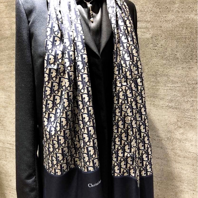 Dior 老花經典圍巾/絲巾/披肩-4