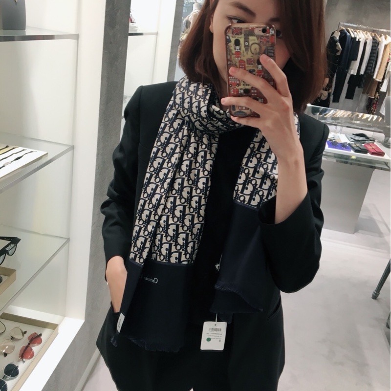 Dior 老花經典圍巾/絲巾/披肩-5