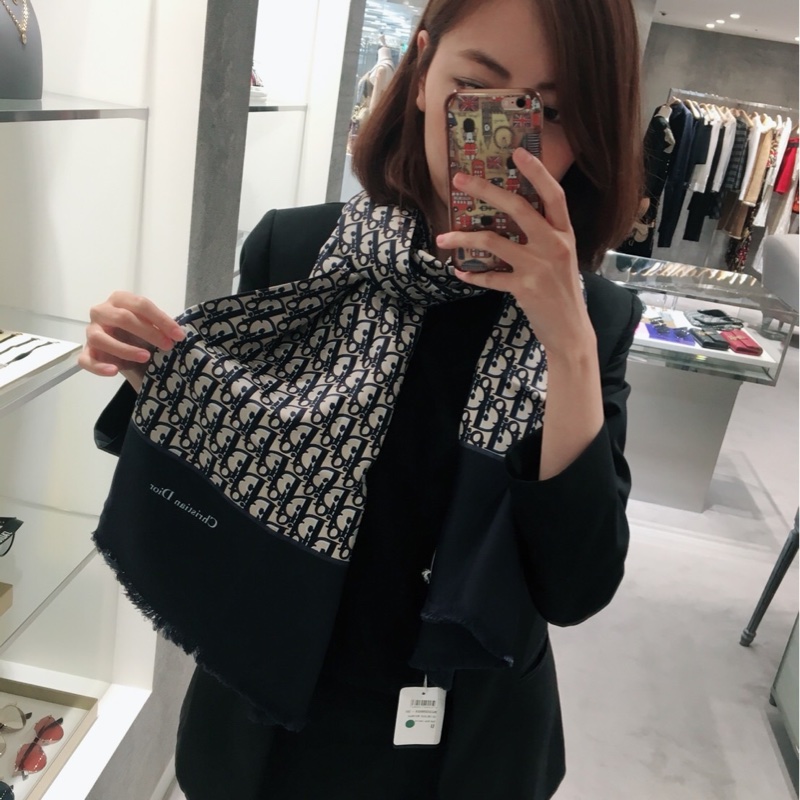 Dior 老花經典圍巾/絲巾/披肩-7