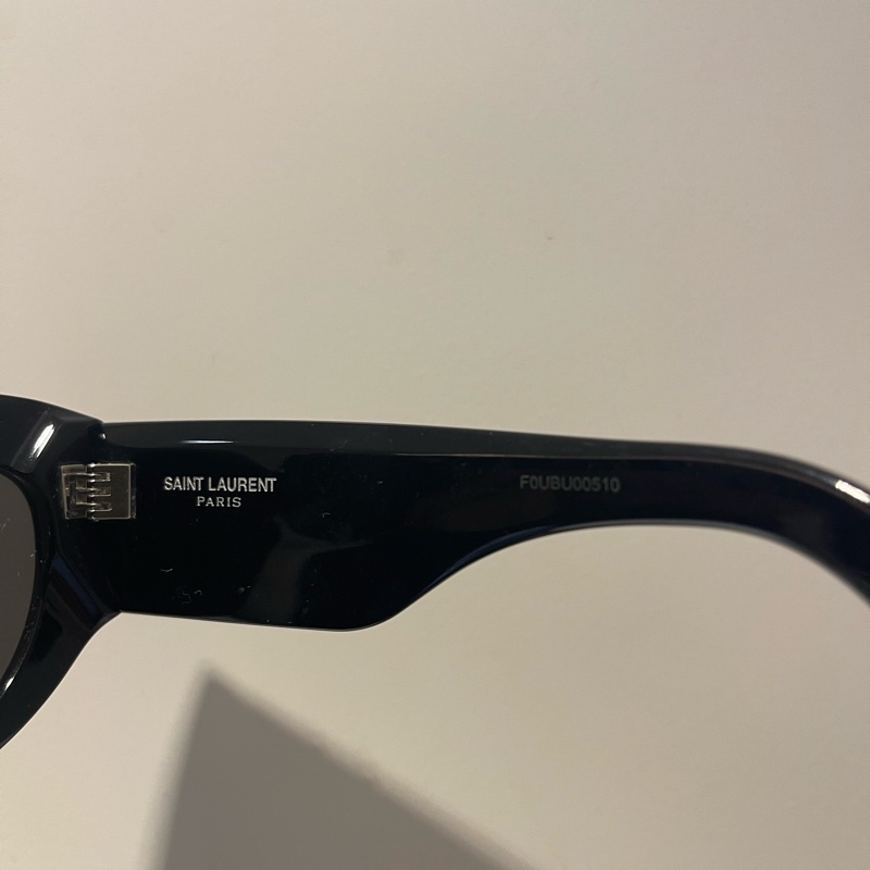 YSL 質感墨鏡大logo 附眼鏡盒及眼鏡布-8