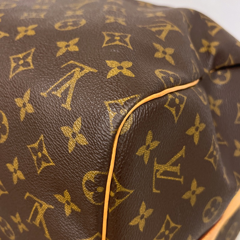 Louis Vuitton LV 老花字紋 55公分keepall 二用旅行袋/行李包/斜背包-5