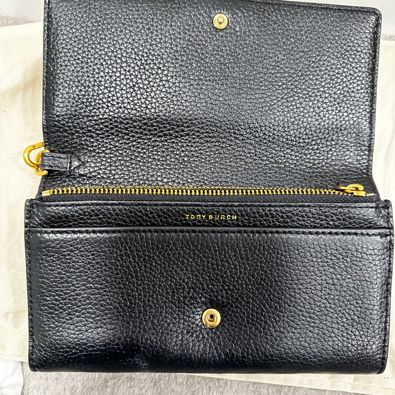 TORY BURCH荔枝紋翻蓋手掛式長夾-2