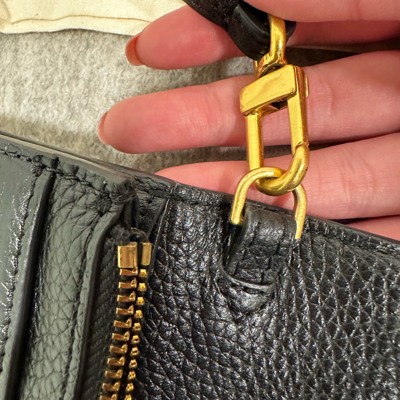 TORY BURCH荔枝紋翻蓋手掛式長夾-4