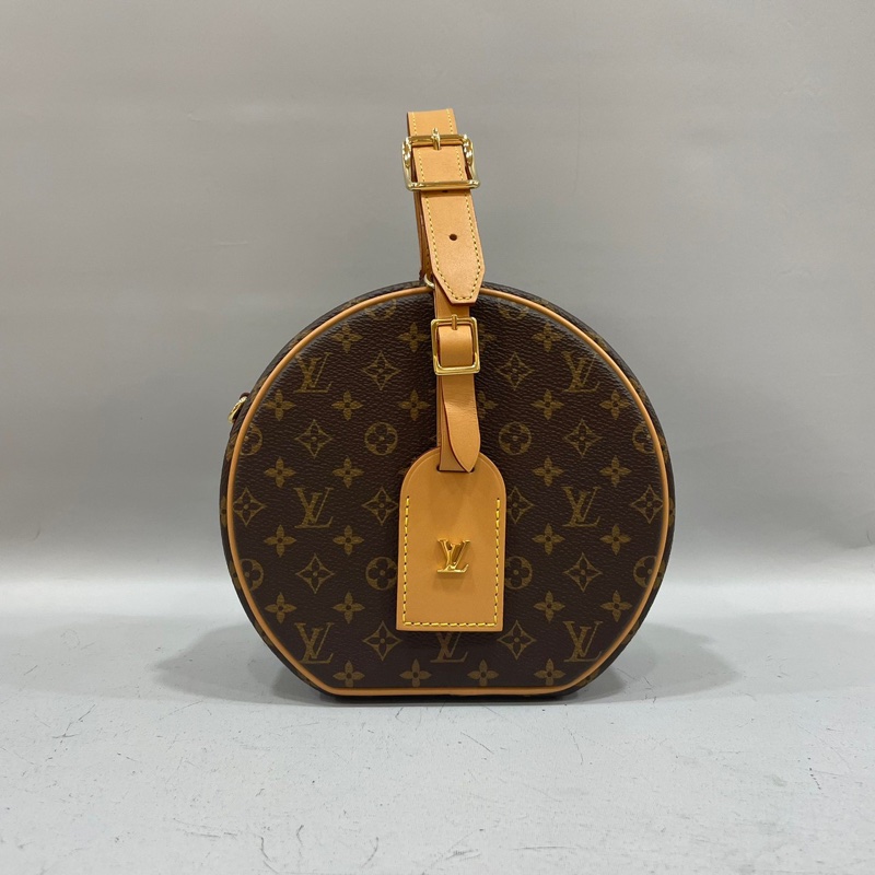LV M43514原花硬圓餅斜背包Petite Boite Chapeau-0