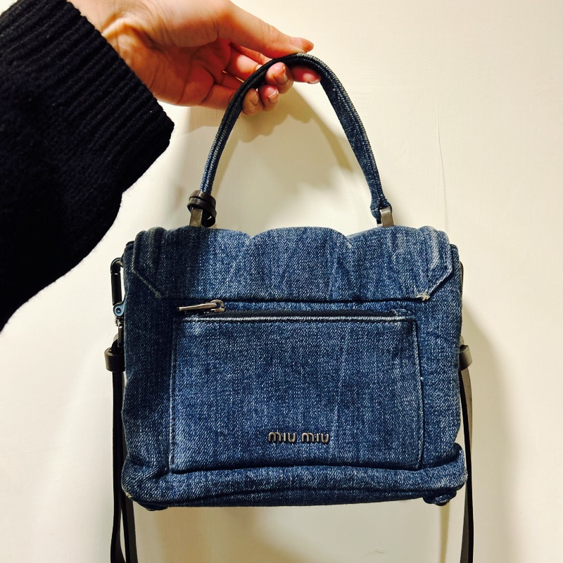 miu miu 牛仔小包 含保卡-1