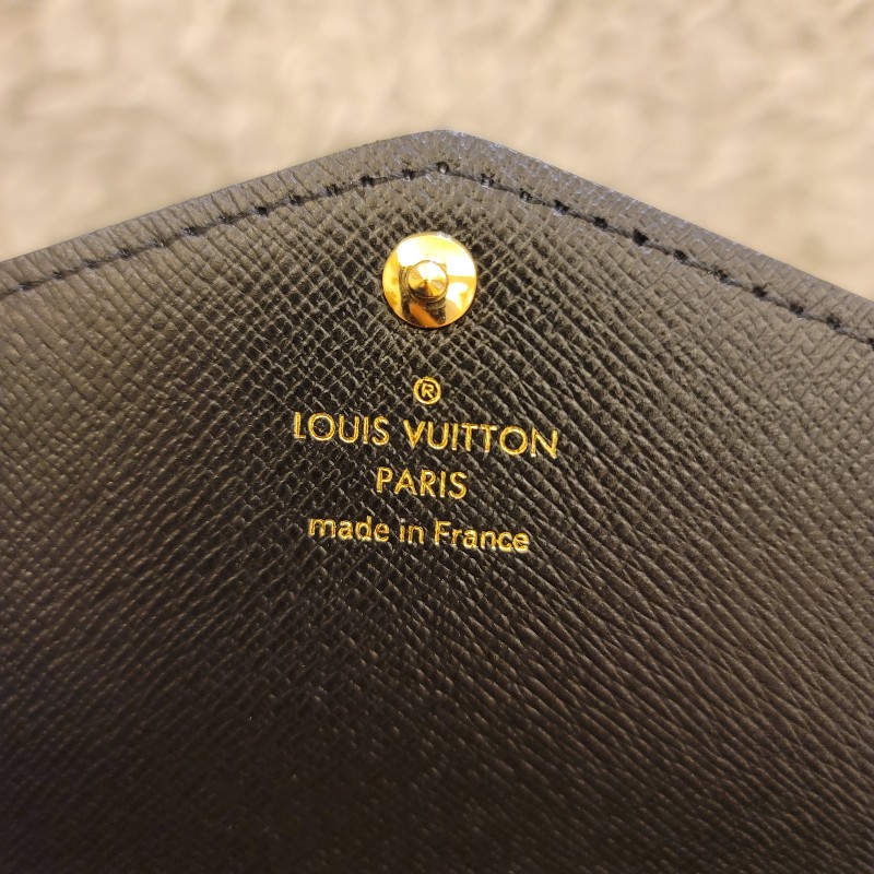 🎂生日優惠🎂LV 晶片款 Sarah 大容量拚色長夾-3