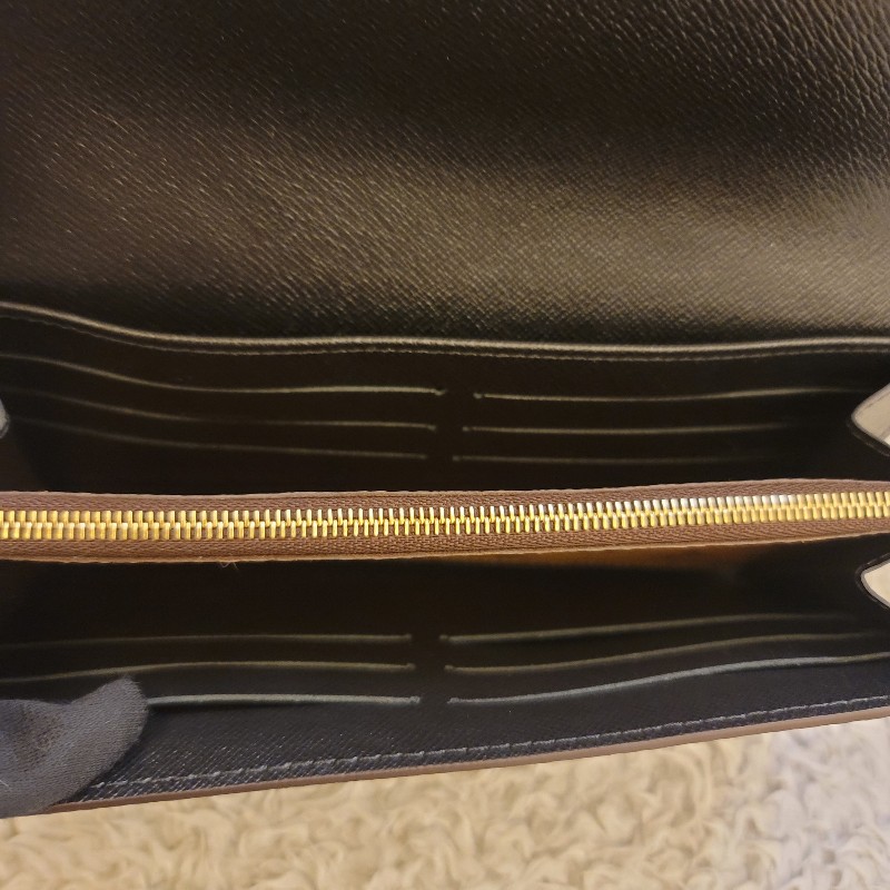 🎂生日優惠🎂LV 晶片款 Sarah 大容量拚色長夾-4