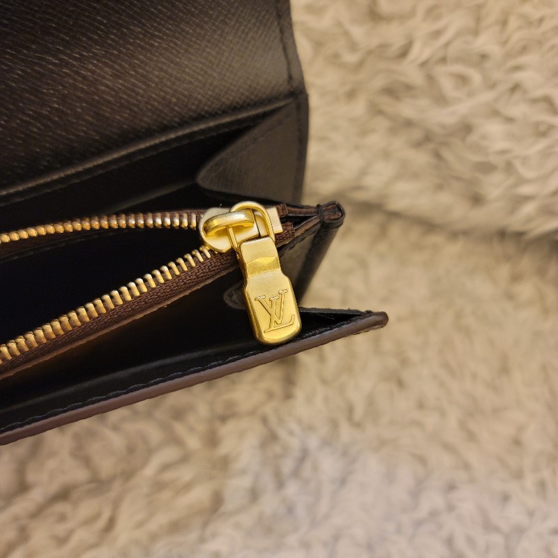 🎂生日優惠🎂LV 晶片款 Sarah 大容量拚色長夾-7