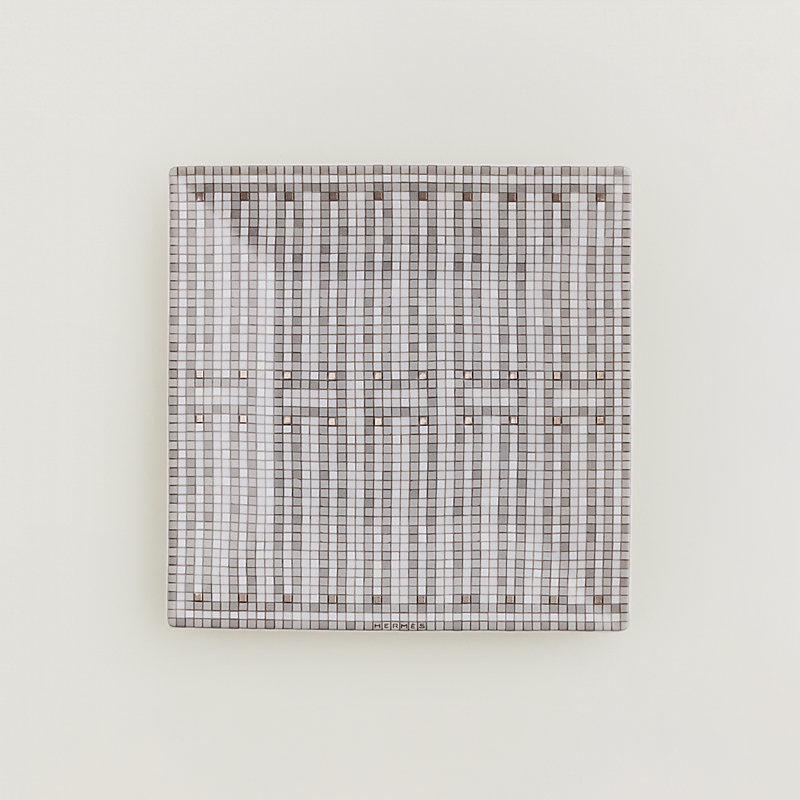 全新 Hermes Mosaique au 24 platinum 小方盤-3