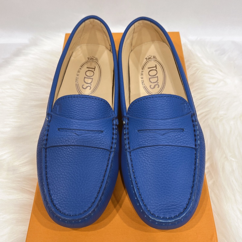 TODS 藍色 全皮 豆豆鞋/休閒鞋/平底鞋 36號-1